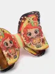 Черный бантики для волос на резинке