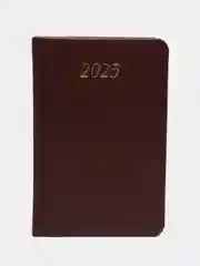 Ежедневник датированный 2025 Brauberg, планер планинг записная книжка А6, под кожу