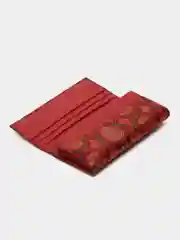 Багровый женский кошелек из натуральной кожи