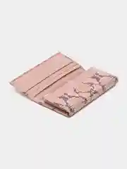 Розовый женский кошелек из натуральной кожи