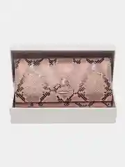 Розовый женский кошелек из натуральной кожи