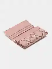 Розовый женский кошелек из натуральной кожи