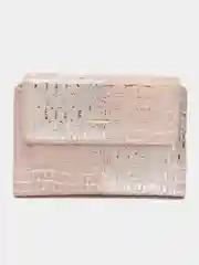 Бежевый женский кошелек из натуральной кожи