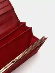 Бордовый женский кошелек из натуральной кожи
