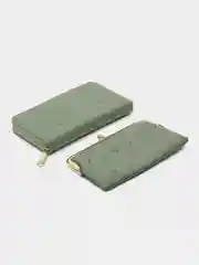 Бирюзовый женский кошелек из эко кожи