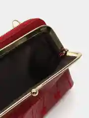 Бордовый женский кошелек из эко кожи