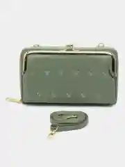 Бирюзовый женский кошелек из эко кожи