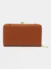 Оранжевый женский кошелек из эко кожи