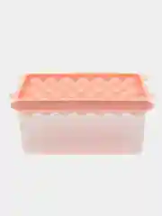Розовый силиконовая форма для льда с контейнером и крышкой