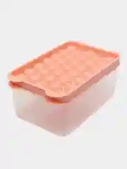 Розовый силиконовая форма для льда с контейнером и крышкой