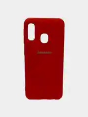 Красный защитный силиконовый чехол Silikone Cover для Samsung A10E