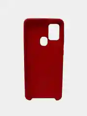 Бордовый защитный силиконовый чехол Silikone Cover для Samsung A21S