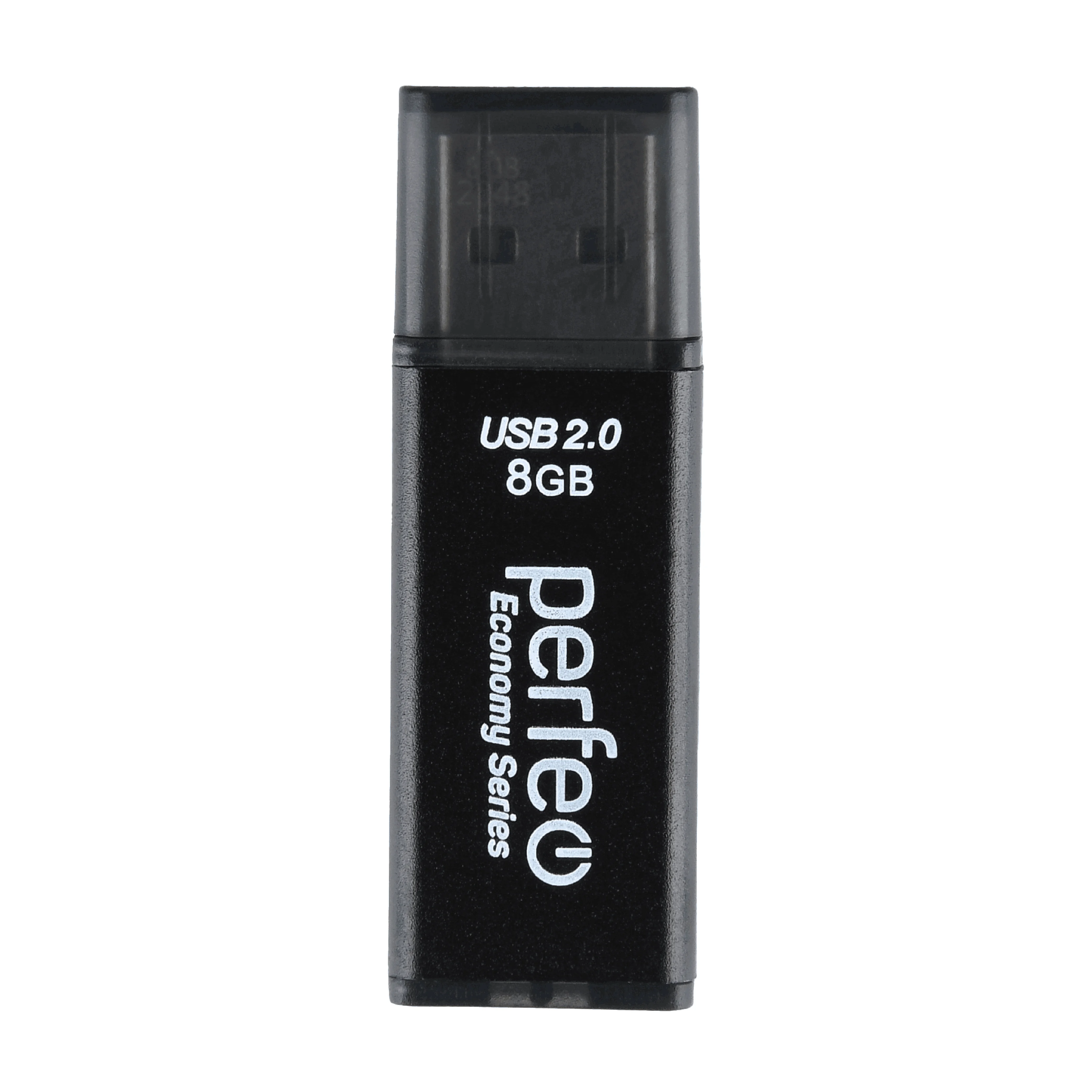 Черный usb флешка Perfeo USB 8GB E03