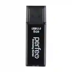 Черный usb флешка Perfeo USB 8GB E03