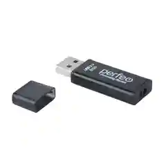 Черный usb флешка Perfeo USB 8GB E03