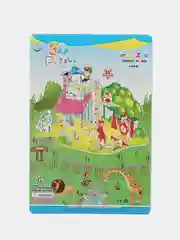 Багровый конструктор 3D .  Пазл 3D. 3D конструктор из пенокартона . Мягкий конструктор
