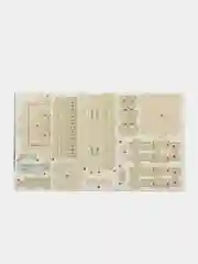 Белый конструктор 3D .  Пазл 3D. 3D конструктор из пенокартона . Мягкий конструктор