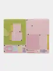 Бордовый конструктор 3D .  Пазл 3D. 3D конструктор из пенокартона . Мягкий конструктор