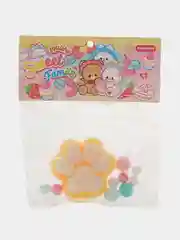 Желтый сквиш антистресс кошачья лапка