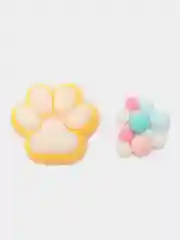 Желтый сквиш антистресс кошачья лапка