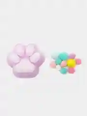 Сиреневый сквиш антистресс кошачья лапка