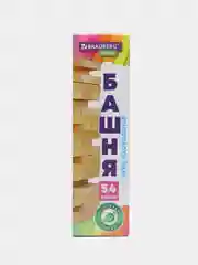 Настольная игра Башня Brauberg Kids, 665492, для всей семьи, дженга подарочный набор