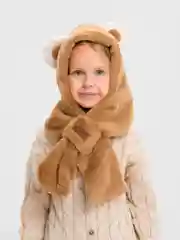 Шапка "Мишка", с ушками, плюшевая