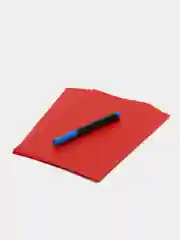 Красный ценники меловые А5 многоразовые пластиковые с маркером