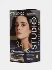 Комплект Studio Professional 3D Holography для окрашивания волос 3.45 тёмно-каштановый