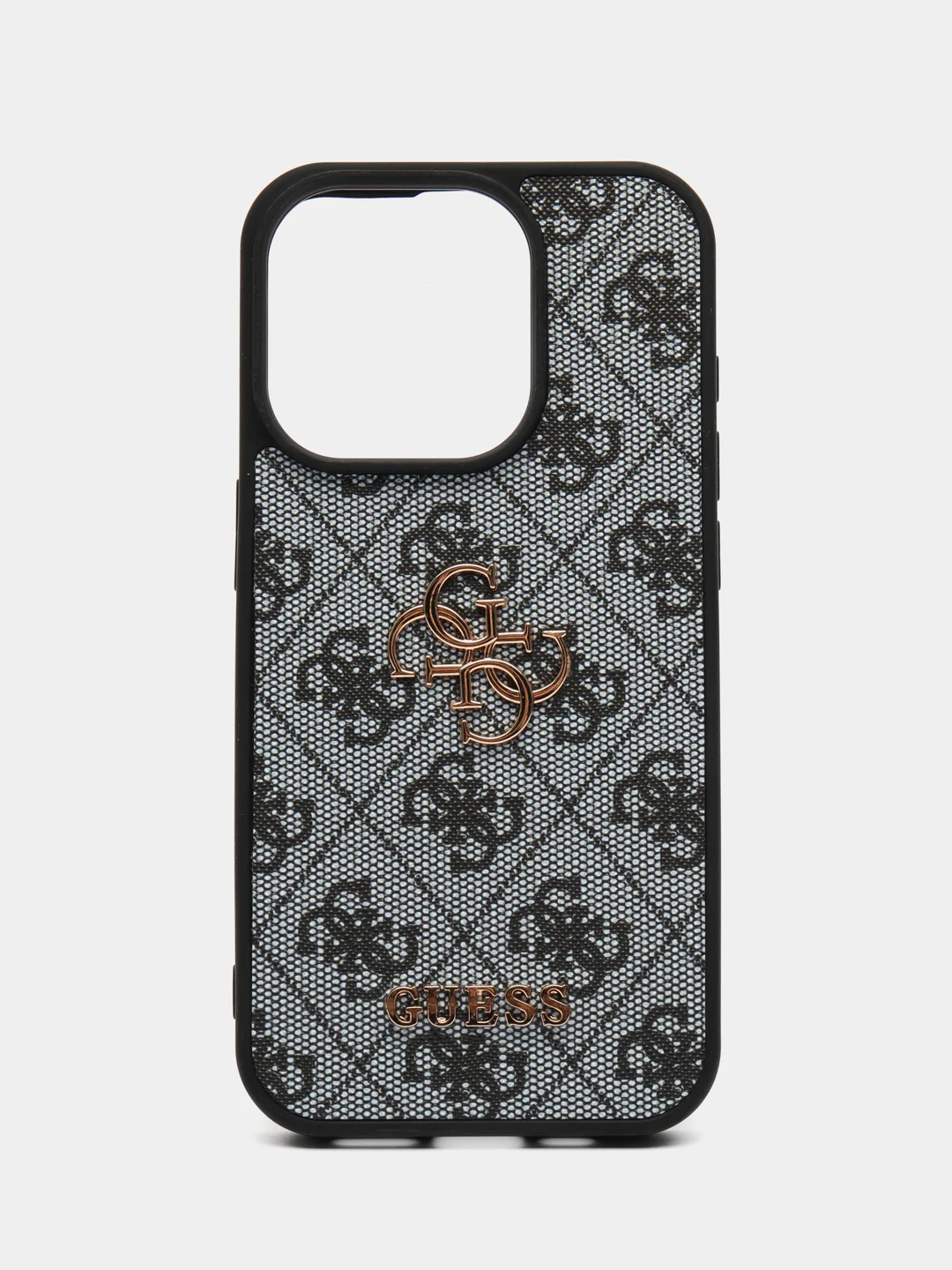 Синий чехол Guess PU leather iPhone 15 Pro из экокожи синий