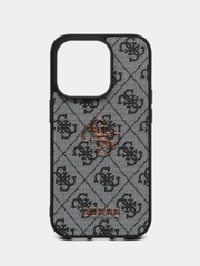 Чехол Guess PU leather iPhone 14 Pro из экокожи синий