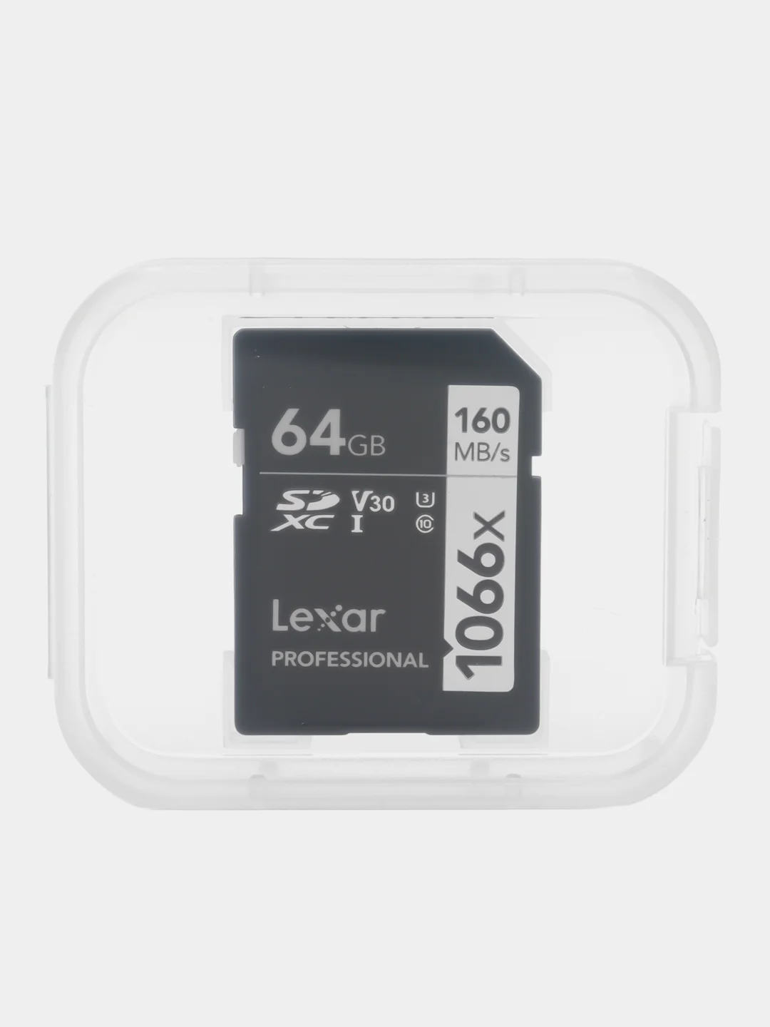 Карта памяти Lexar Professional 1066x SDXC SILVER 64Гб, 128 Гб