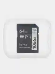 Карта памяти Lexar Professional 1066x SDXC SILVER 64Гб, 128 Гб