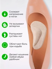 Ортопедические стельки, Супинаторы для стопы Для коррекции плоскостопия, для взрослых
