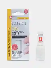 EVELINE Комлпексная регенерация "Здоровые ногти" 8в1 - Silver, Golden Shine  12мл