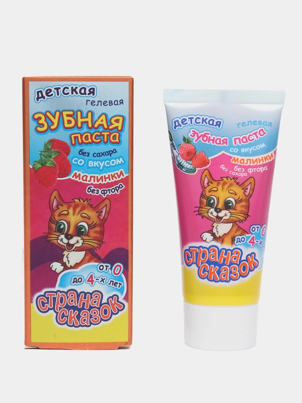 Детская зубная паста от 0 лет Страна сказок 50г 2 вкуса