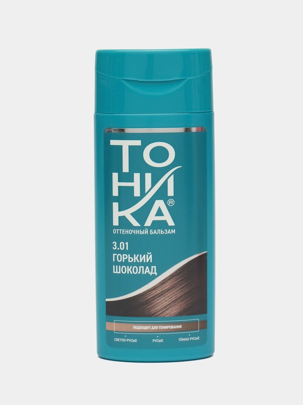 "Тоника" Оттеночный бальзам для тонирования волос, 3.01 горький шоколад, 150 мл
