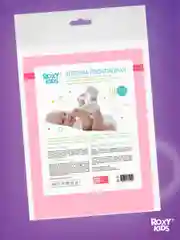 Розовый клеенка непромокаемая на резинках в кроватку