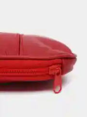 Красный женский кошелек из натуральной кожи
