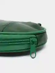 Зеленый кошелек из натуральной кожи, Barez