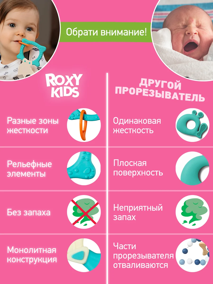 Голубой грызунок прорезыватель для зубов и десен Зайка