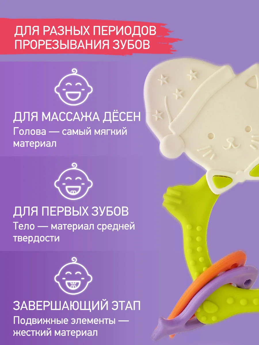 Лайм грызунок прорезыватель для зубов и десен Зайка