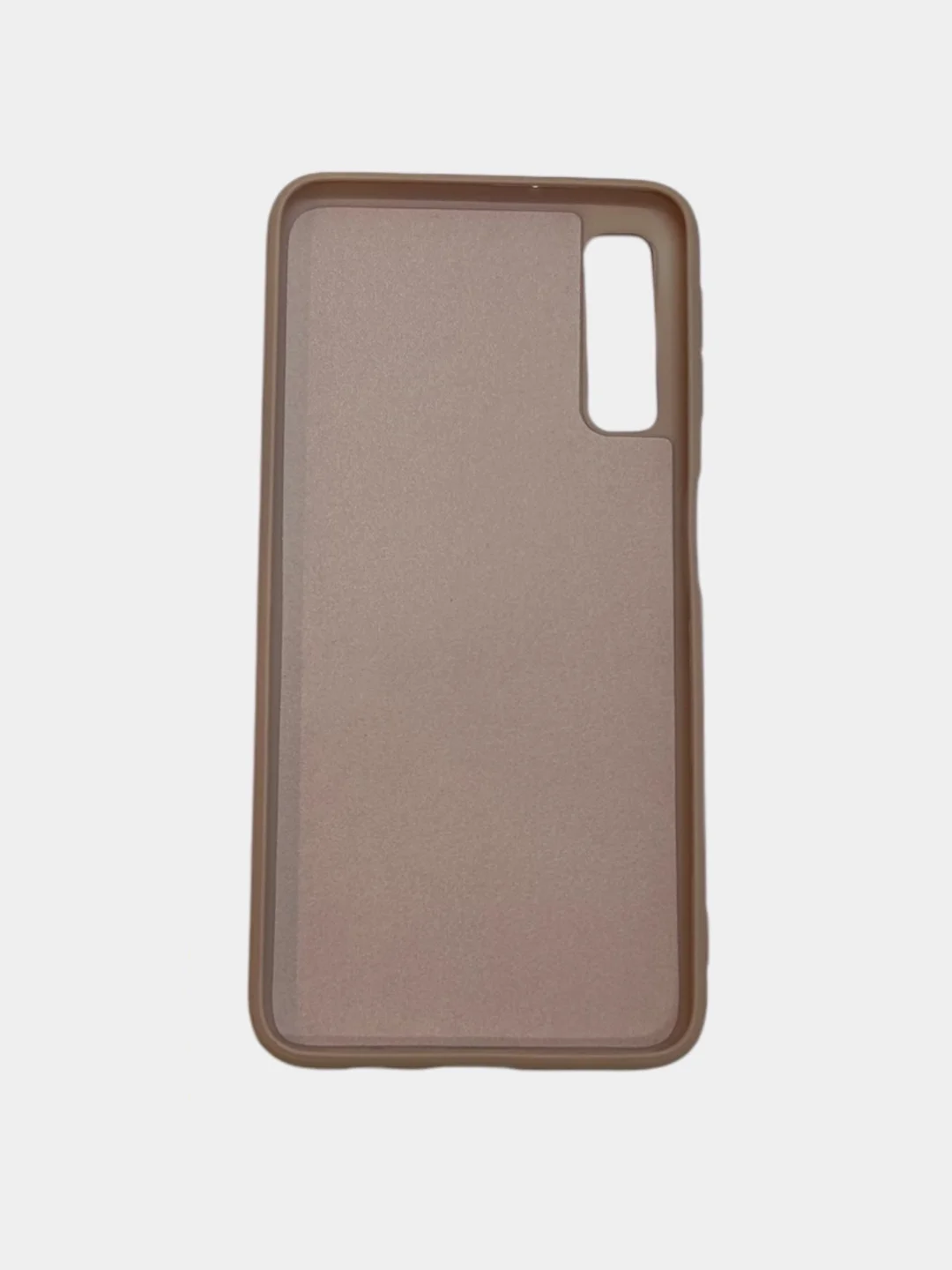 Бежевый меланж защитный силиконовый чехол Silicone Cover SAMSUNG A750(A7 2018)