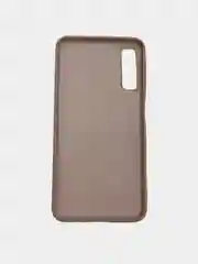 Бежевый меланж защитный силиконовый чехол Silicone Cover SAMSUNG A750(A7 2018)