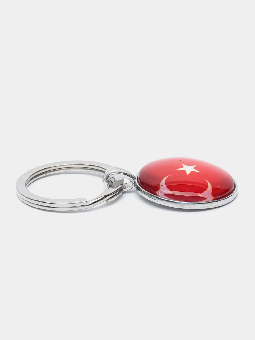 Красный брелок для ключей металлический, разные страны, женский, мужской, детский