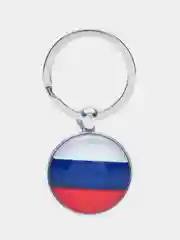 Синий брелок для ключей металлический, разные страны, женский, мужской, детский