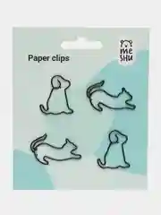 Скрепки фигурные 19мм, "Cat&Dog ", 4шт., пакет с европодвесом