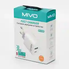 Сетевое зарядное устройство Mivo MP-327Q, 38W, USB+Type-C