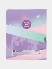 Фиолетовый тетрадь 40л., А5, клетка "Hello, new day"