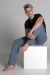 Синий брюки мужские, домашние, пижамные